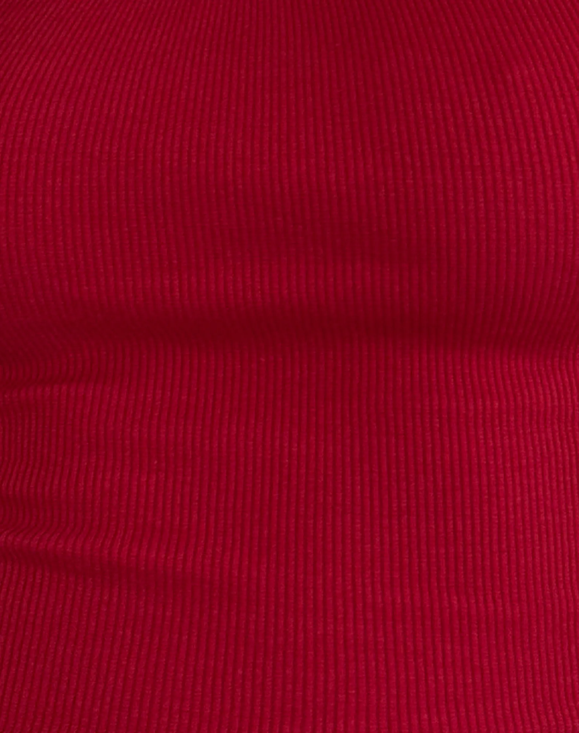 Motel Rocks Basic Tops | Vest Tops-Roxe Ribbed Vest Top in Adrenaline Red AdrenalineRed