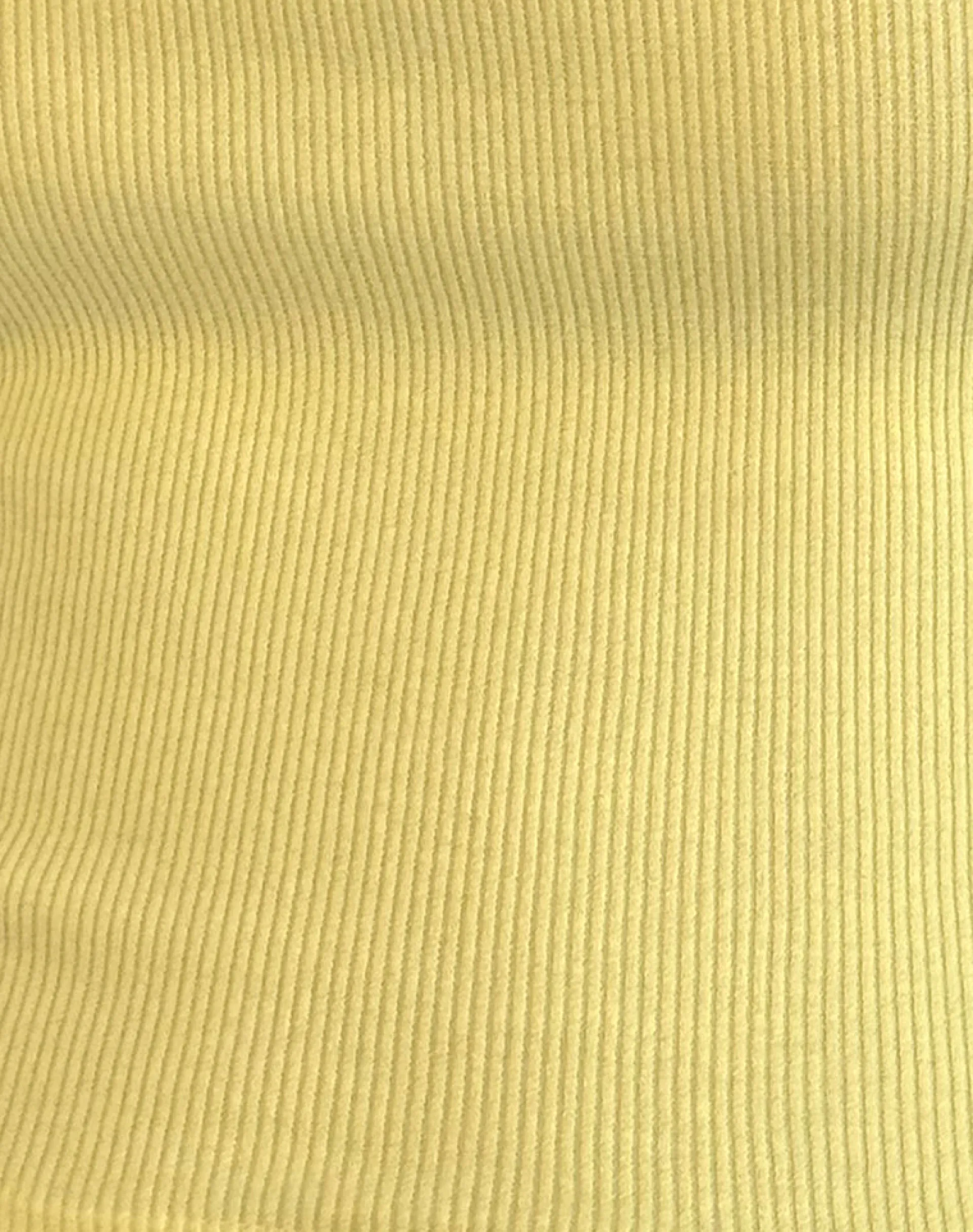 Motel Rocks Basic Tops | Vest Tops-Roxe Ribbed Vest Top in lemonade