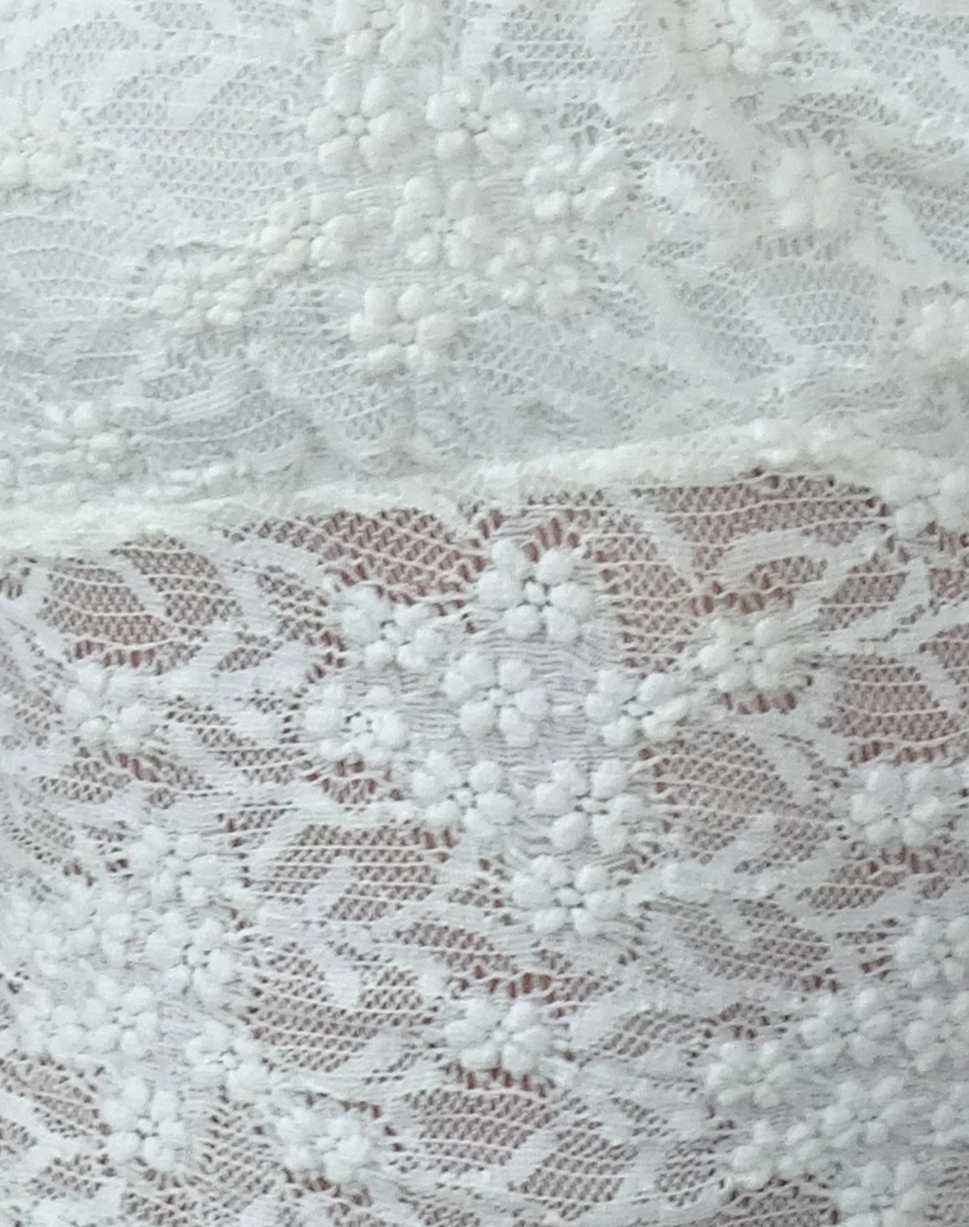 Motel Rocks Lace Tops-Rufte Top in Lace Ivory LaceIvory