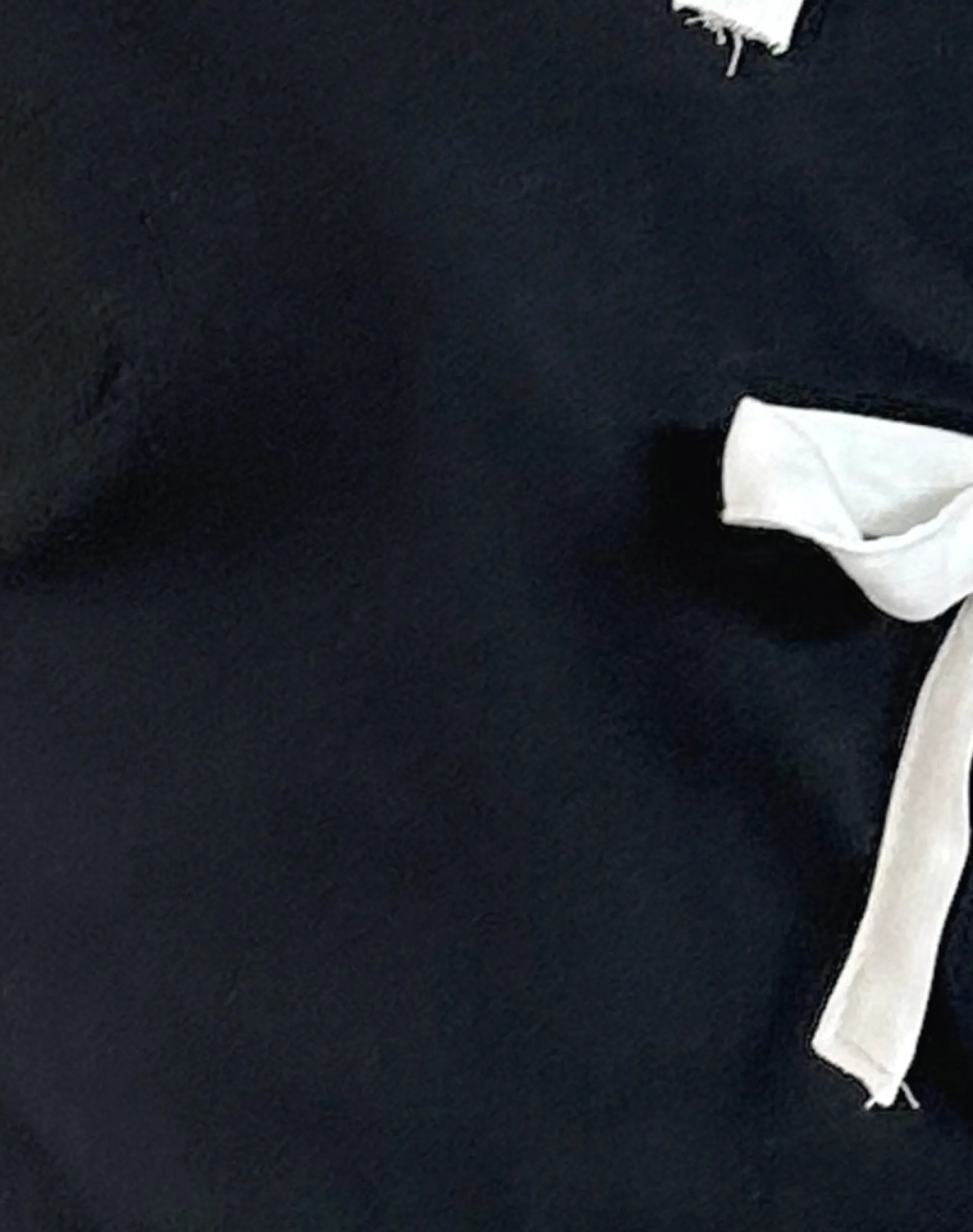 Motel Rocks Going Out Tops-Ryoti Top in Tap Shoe Black with Off White Bows