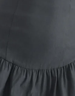 Motel Rocks Bandeau Dresses | Day Dresses-Sabina Bandeau Mini Dress in Charcoal Grey