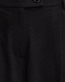 Motel Rocks Tailoring | Wide Leg Pants-Sakira Oversized Wide Leg Trousers in Black