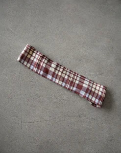 Motel Rocks Accessories-Sala Headband in Multicheck Brown MulticheckBrown