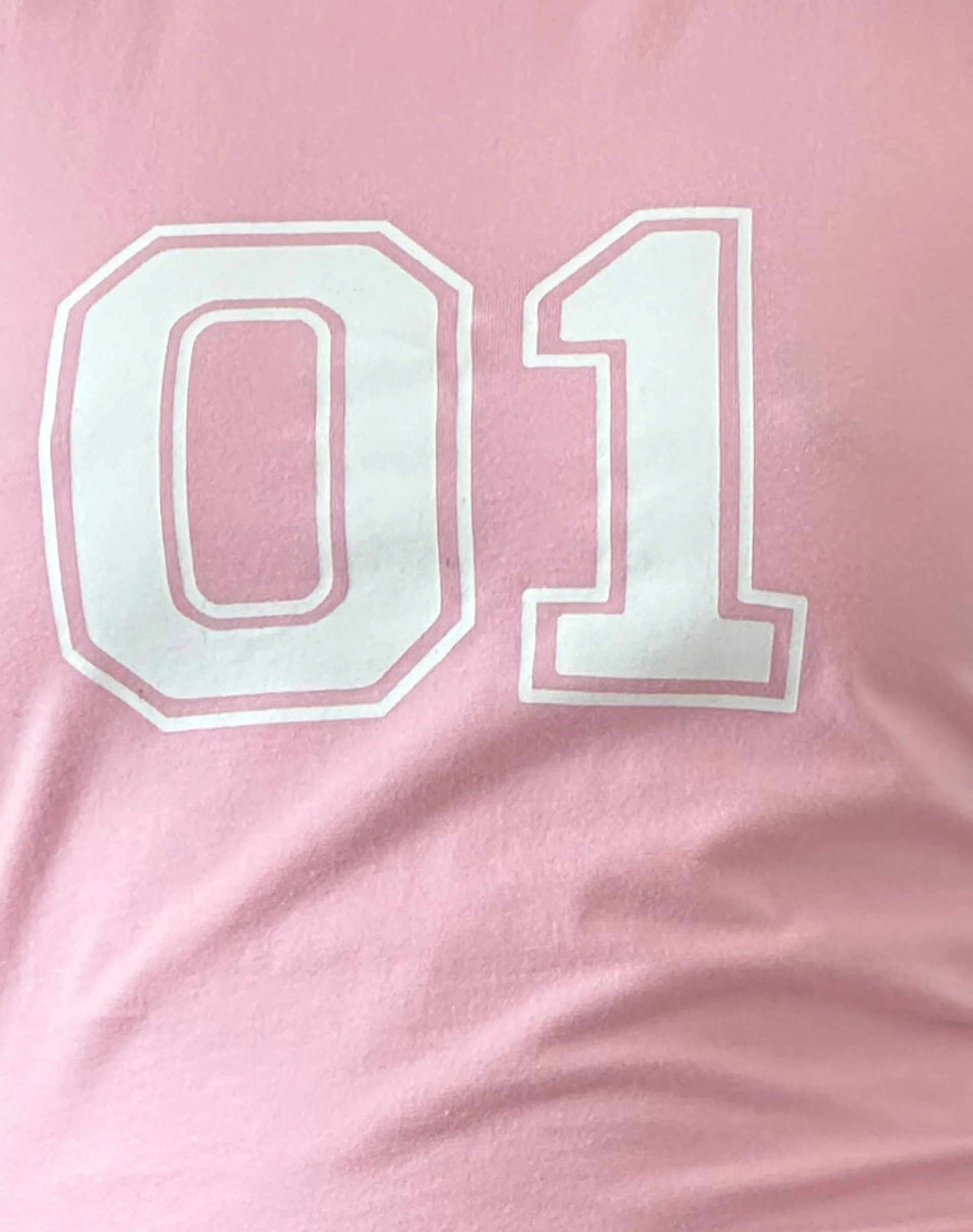 Motel Rocks Basics | Basic Tops-Salda Sporty Tee in Ballet Pink with White Binding balletpinkwithwhitebinding