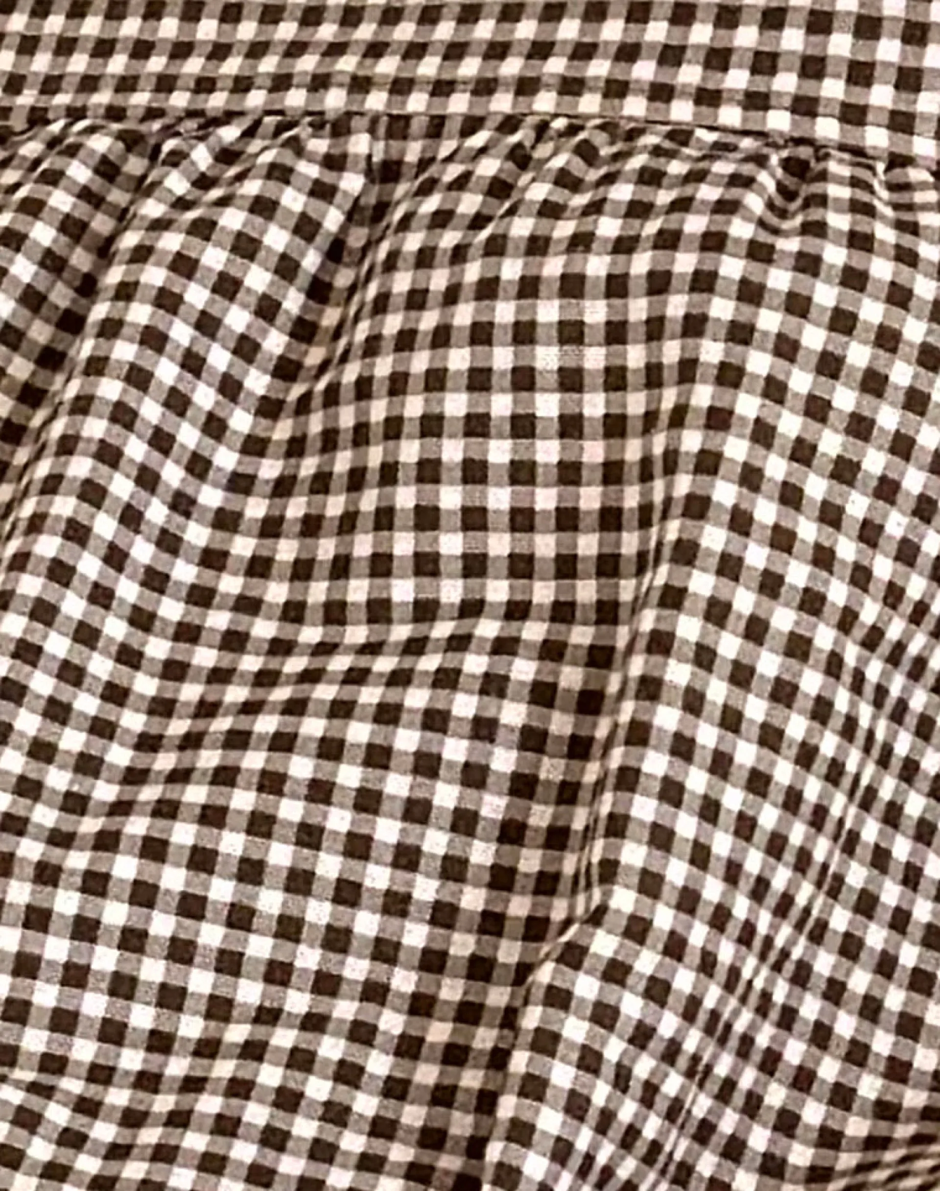 Motel Rocks Day Dresses | Printed Dresses-Sanaly Mini Dress in Mini Gingham Brown miniginghambrown