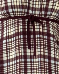 Motel Rocks Printed Dresses | Day Dresses-Savio Mini Dress in Multi Check Brown MultiCheckBrown