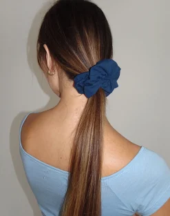 Motel Rocks Accessories-Scrunchie in navy