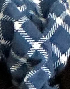 Motel Rocks Accessories-Scrunchie in Navy Tartan navytartan