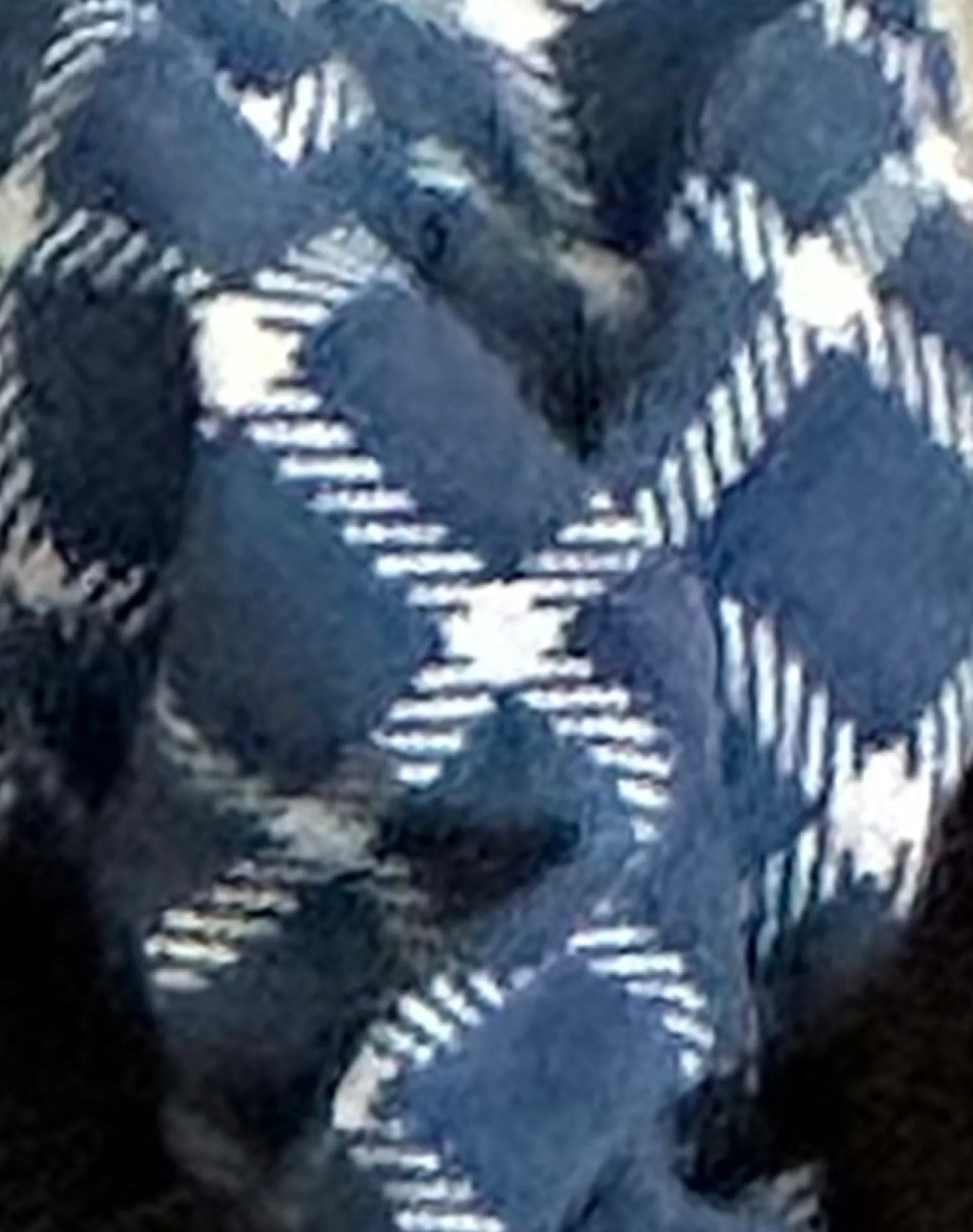 Motel Rocks Accessories-Scrunchie in Navy Tartan navytartan