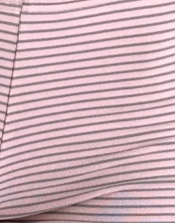 Motel Rocks Loungewear | Micro Shorts-Sera Micro Short in Pink and Grey Jersey Stripe PinkandGreyJerseyStripe