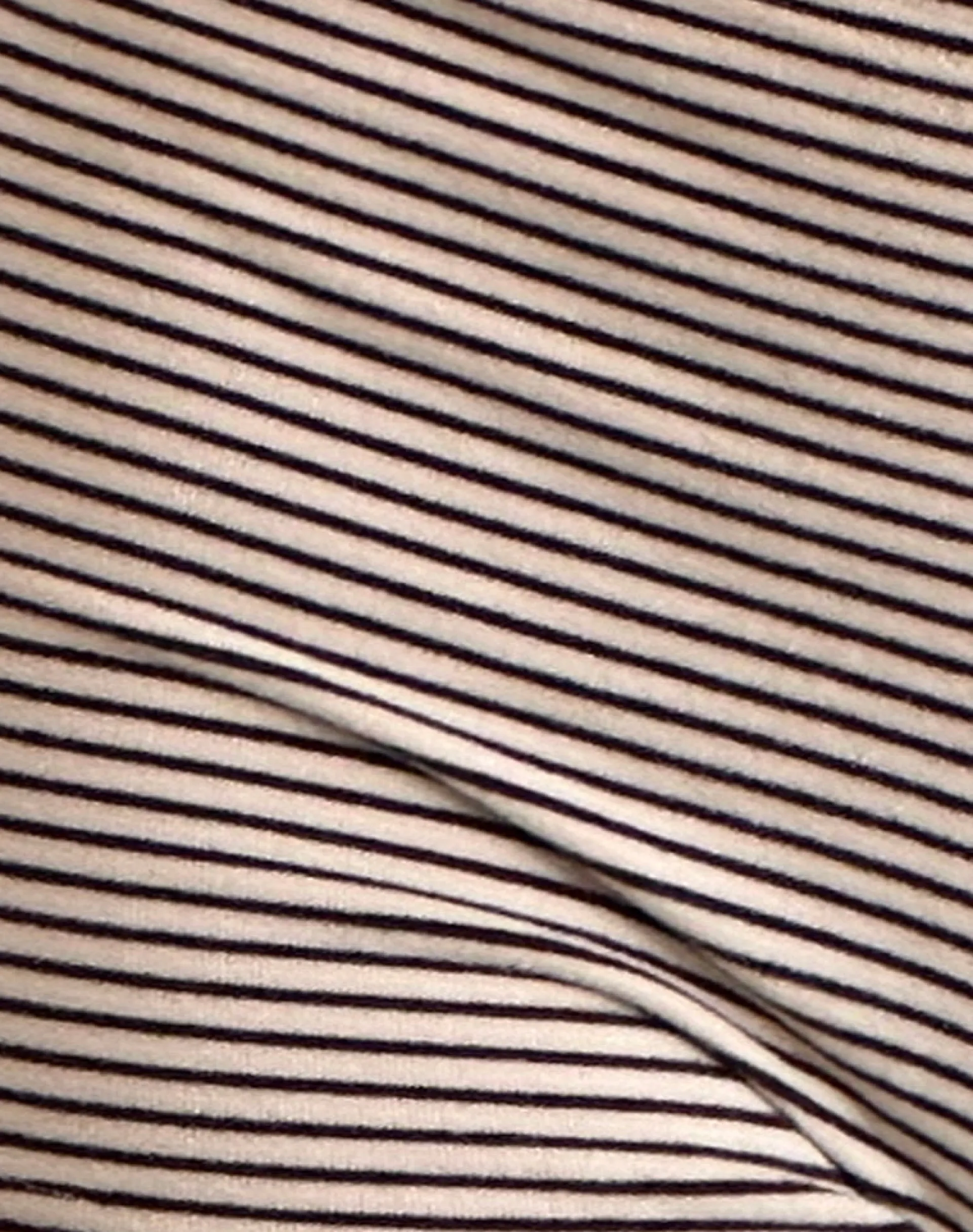 Motel Rocks Micro Shorts-Sera Micro Shorts in Stripe Jersey Neutral Brown StripeJerseyNeutralBrown