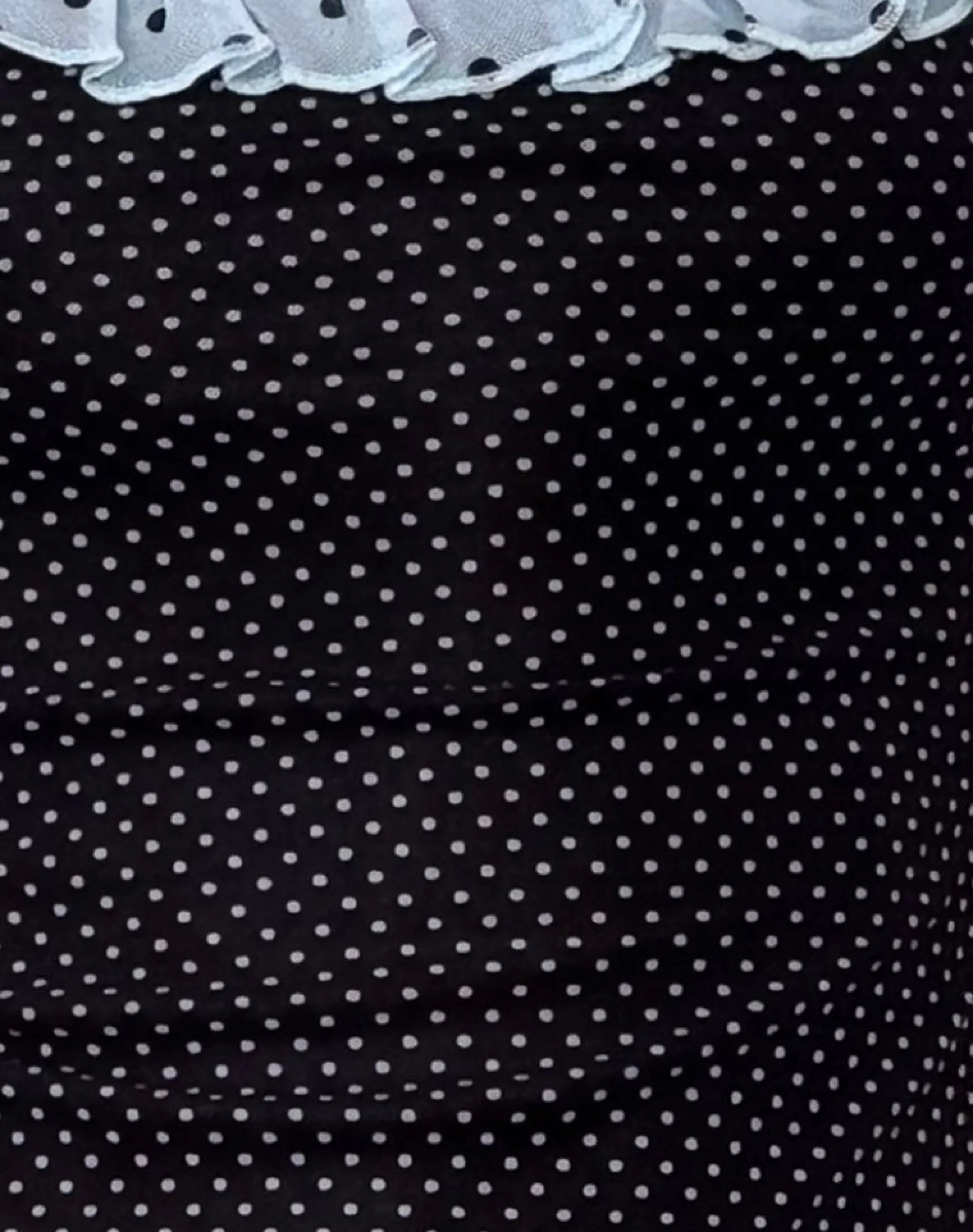 Motel Rocks Mini Dresses-Sevda Mini Dress in Blue Black Basic Polka