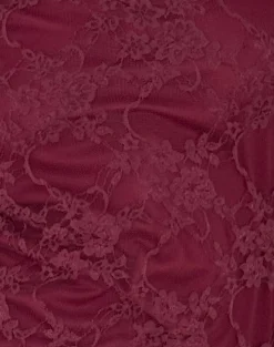 Motel Rocks Long Sleeve Dresses | Party Dresses-Sevila Long Sleeve Mini Dress Lace Burgundy LaceBurgundy