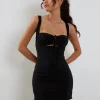 Motel Rocks Basics | Little Black Dresses-Shadi Mini Dress in Black