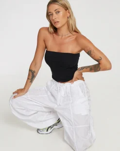 Motel Rocks Basics | Bandeau Tops-Shae Bandeau Top in Black