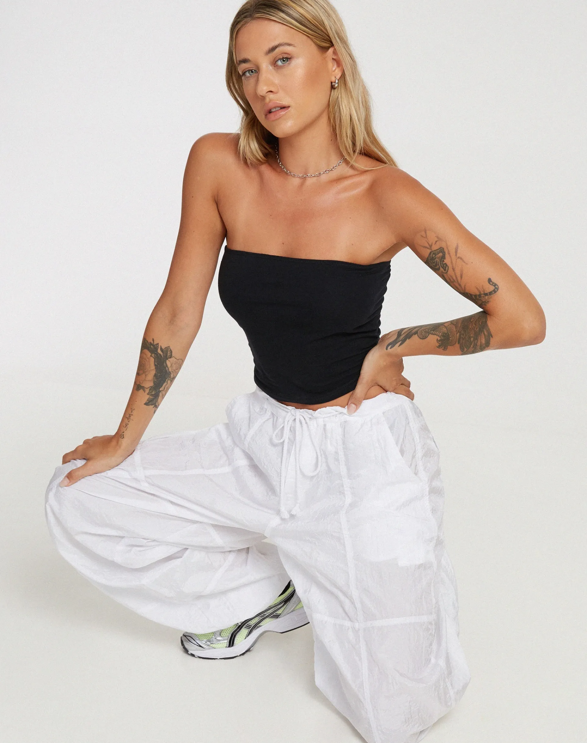 Motel Rocks Basics | Bandeau Tops-Shae Bandeau Top in Black