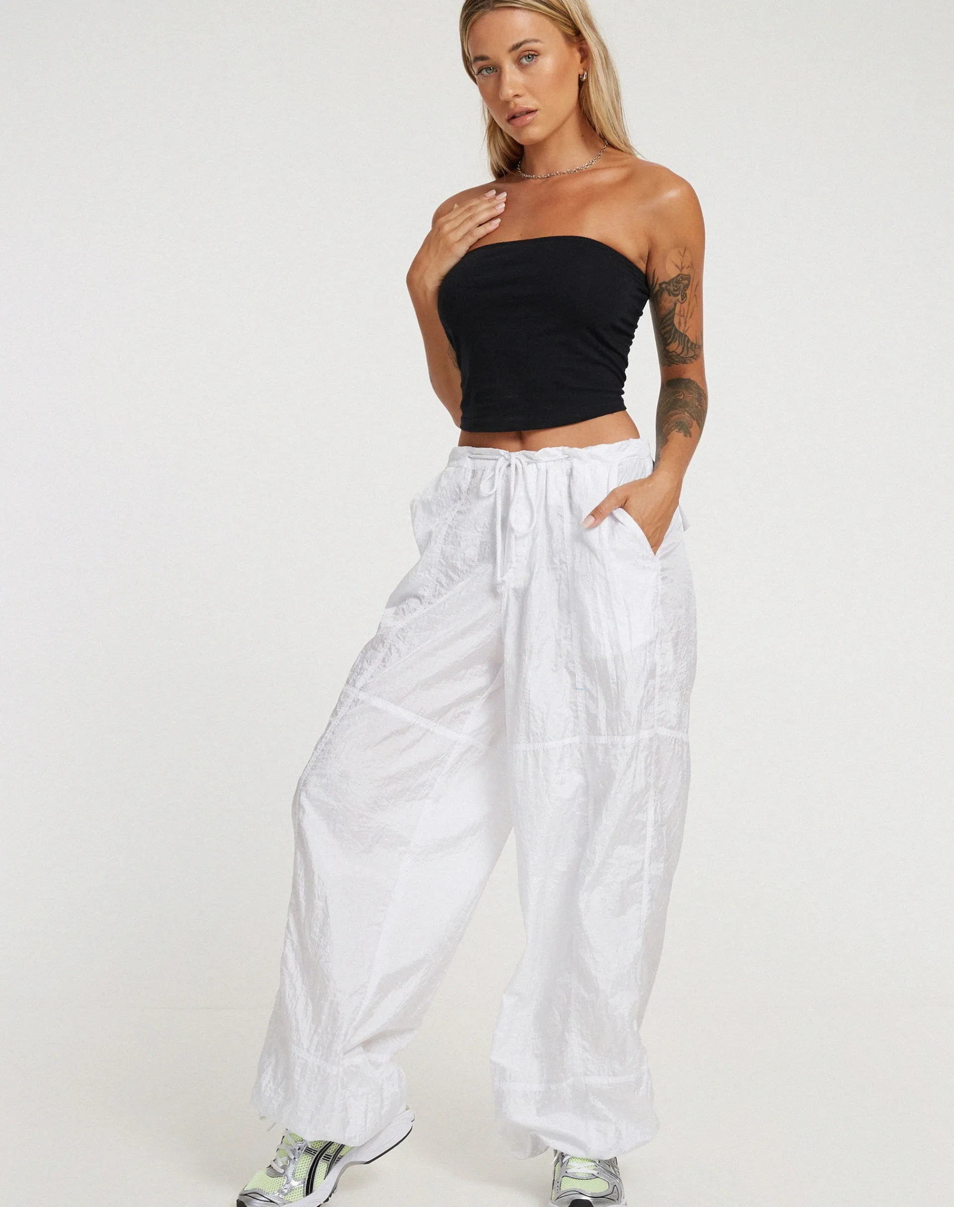 Motel Rocks Basics | Bandeau Tops-Shae Bandeau Top in Black