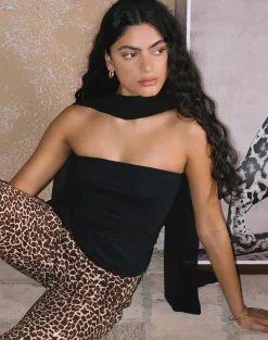 Motel Rocks Basics | Basic Tops-Shaelo Bandeau Top in Black
