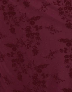 Motel Rocks Bodycon Dresses | Long Sleeve Dresses-Shaleed Dress in Botanical Flower Maroon