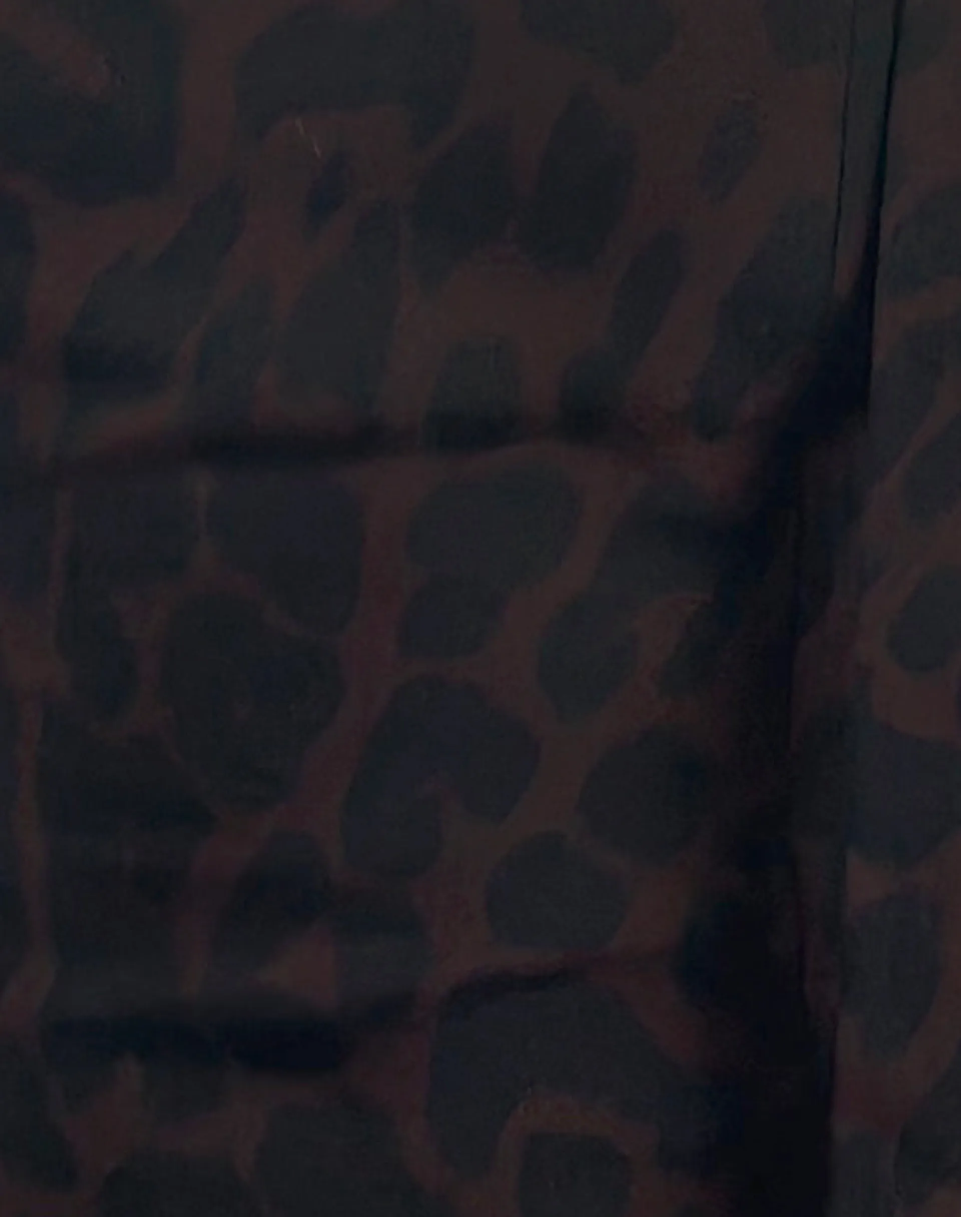 Motel Rocks Printed Tops | Bandeau Tops-Shaloe Bandeau Top and Scarf in Brown Oversized Jaguar BrownOversizedJaguar