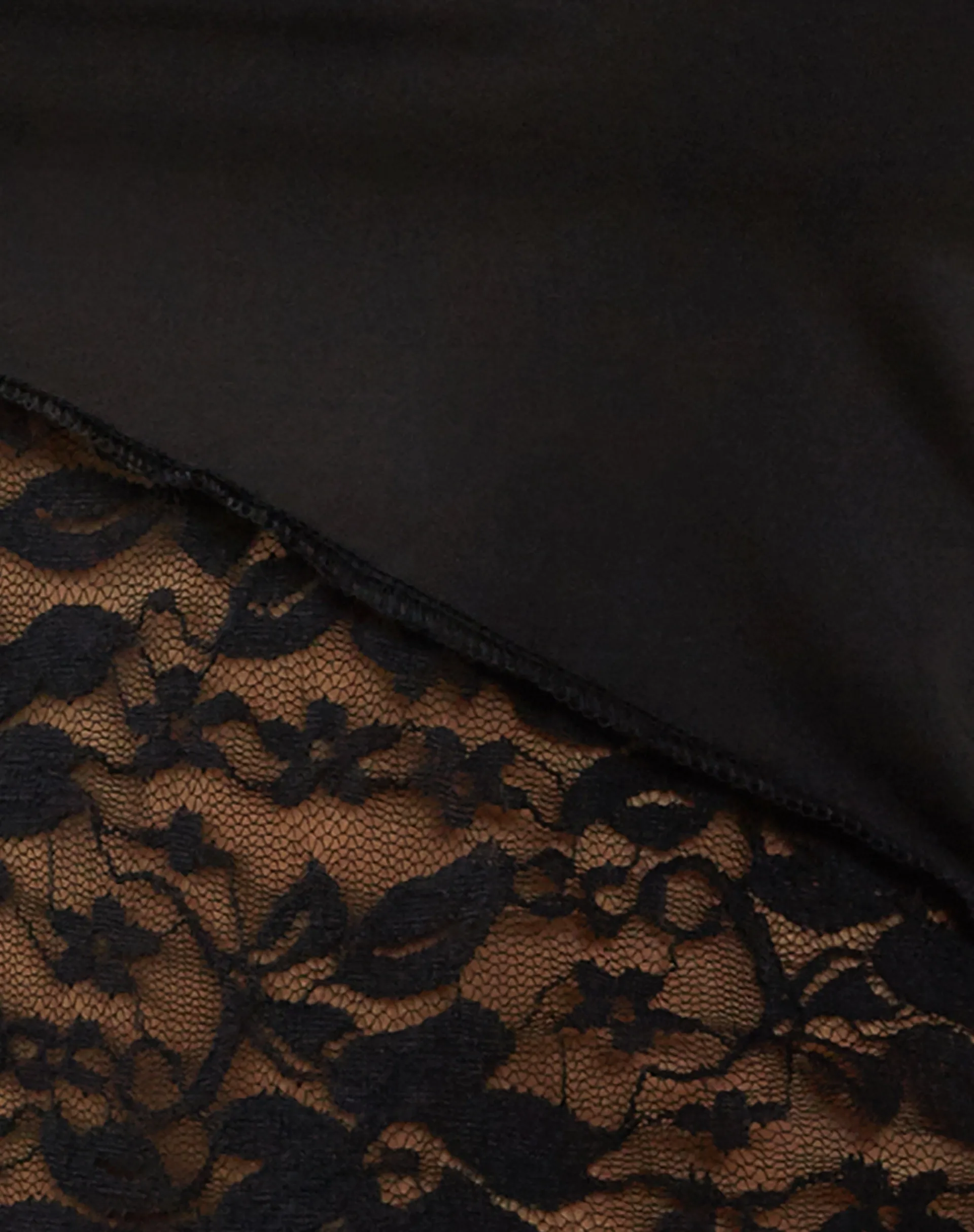 Motel Rocks Bandeau Tops | Lace Tops-Shanda Bandeau Top in Lace Black LaceBlack