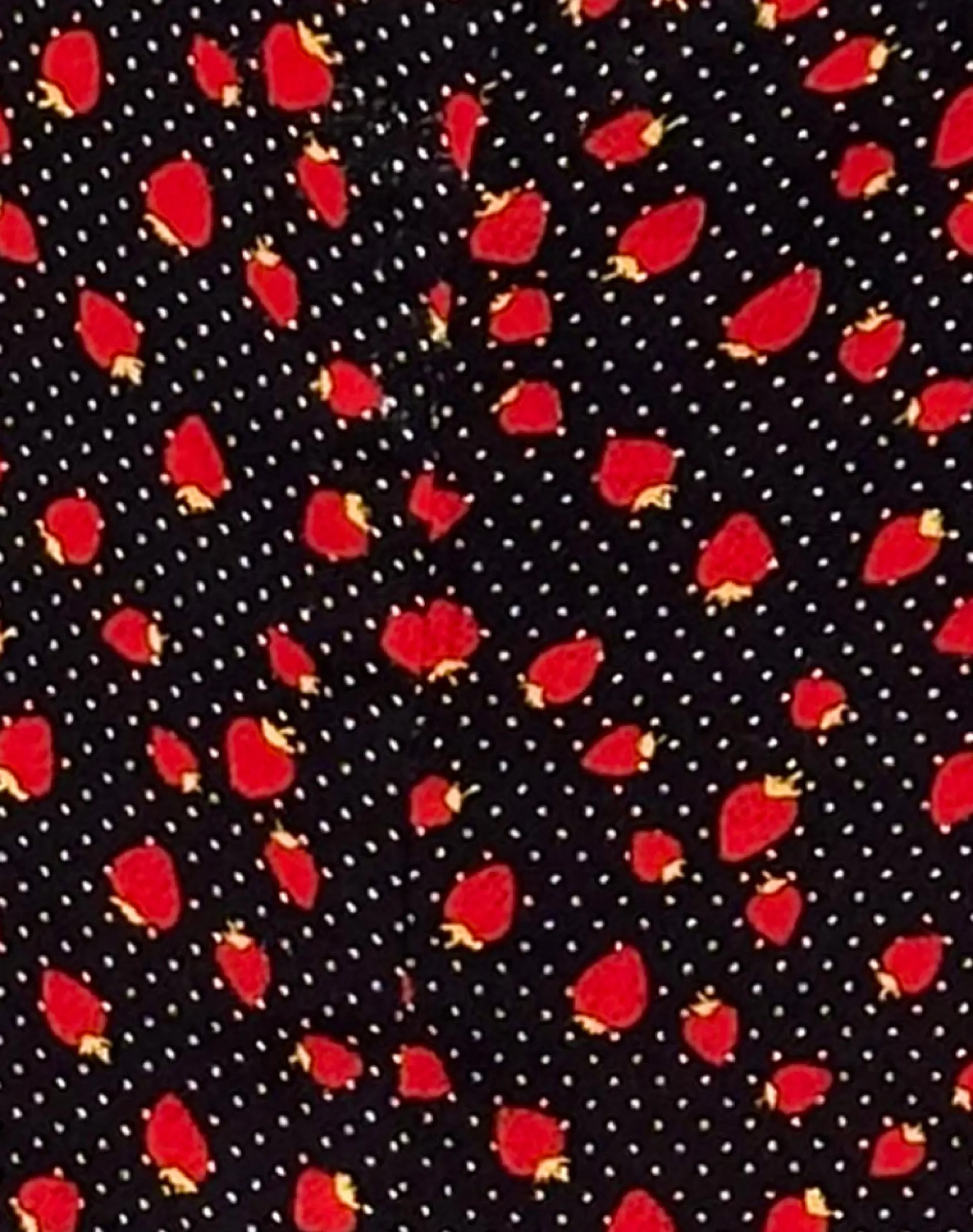 Motel Rocks Co-Ords | Printed Skirts-Sima Midi Skirt in Strawberry Polka Black StrawberryPolkaBlack