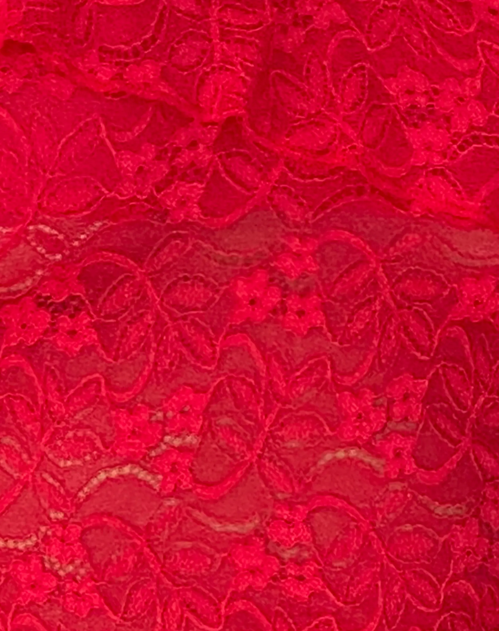 Motel Rocks Long Sleeve Tops | Lace Tops-Soka Bardot Frill Top in Red Lace