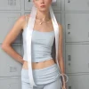 Motel Rocks Basic Tops-Solay Vest Top in Baby Blue with Ribbon M Embroidery BabyBluewithRibbonMEmbroidery