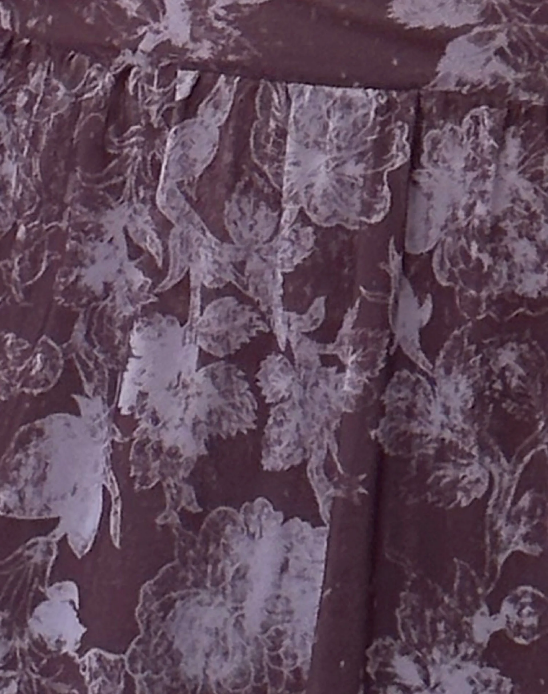 Motel Rocks Printed Dresses | Long Sleeve Dresses-Sonata Mini Dress in Botanic Sketch Purple