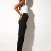 Motel Rocks Straight Leg Jeans-Straight Leg Jeans in Black Wash BlackWash