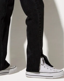 Motel Rocks Straight Leg Jeans-Straight Leg Jeans in Black Wash BlackWash