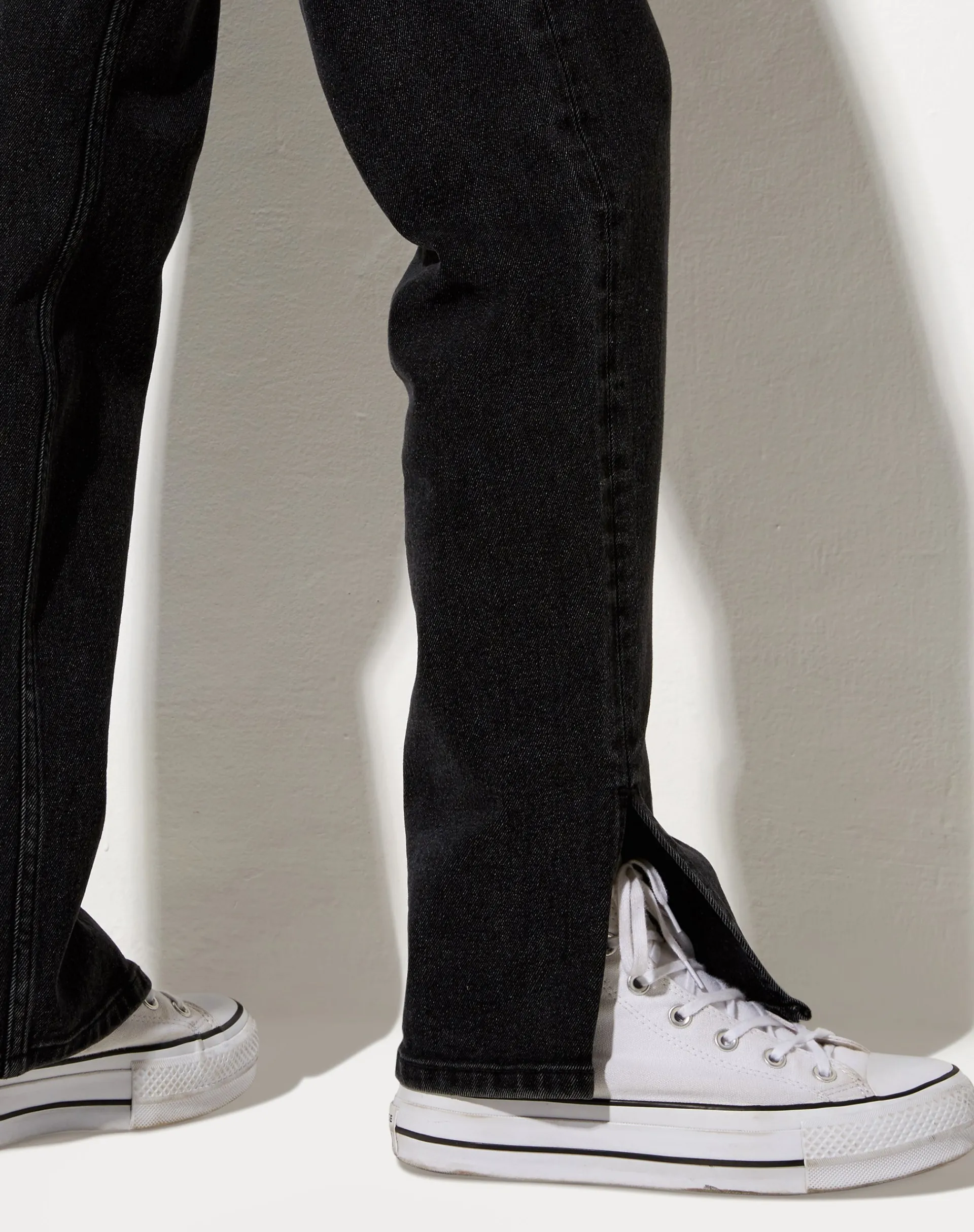 Motel Rocks Straight Leg Jeans-Straight Leg Jeans in Black Wash BlackWash