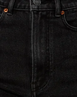 Motel Rocks Straight Leg Jeans-Straight Leg Jeans in Black Wash BlackWash
