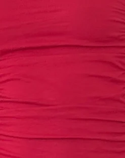 Motel Rocks Basics | Basic Tops-Sunhee Slash Neck Top in Adrenalin Red adrenalinred