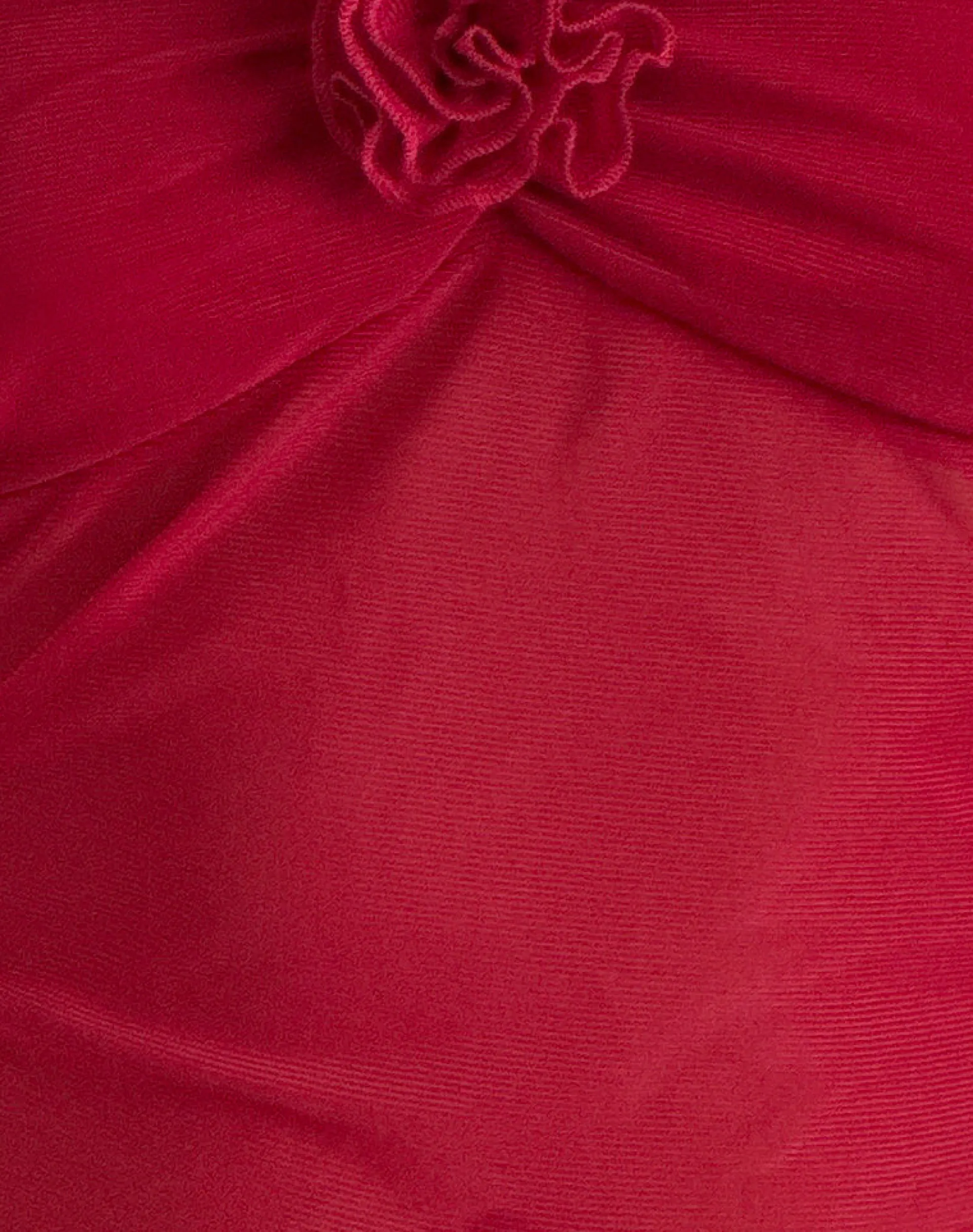 Motel Rocks Bandeau Tops | Going Out Tops-Sunniva Bandeau Top in Cherry Mesh