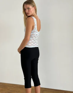 Motel Rocks Vest Tops | Strappy Tops-Tahoa Top in Orchid Lace Light Blue OrchidLaceLightBlue