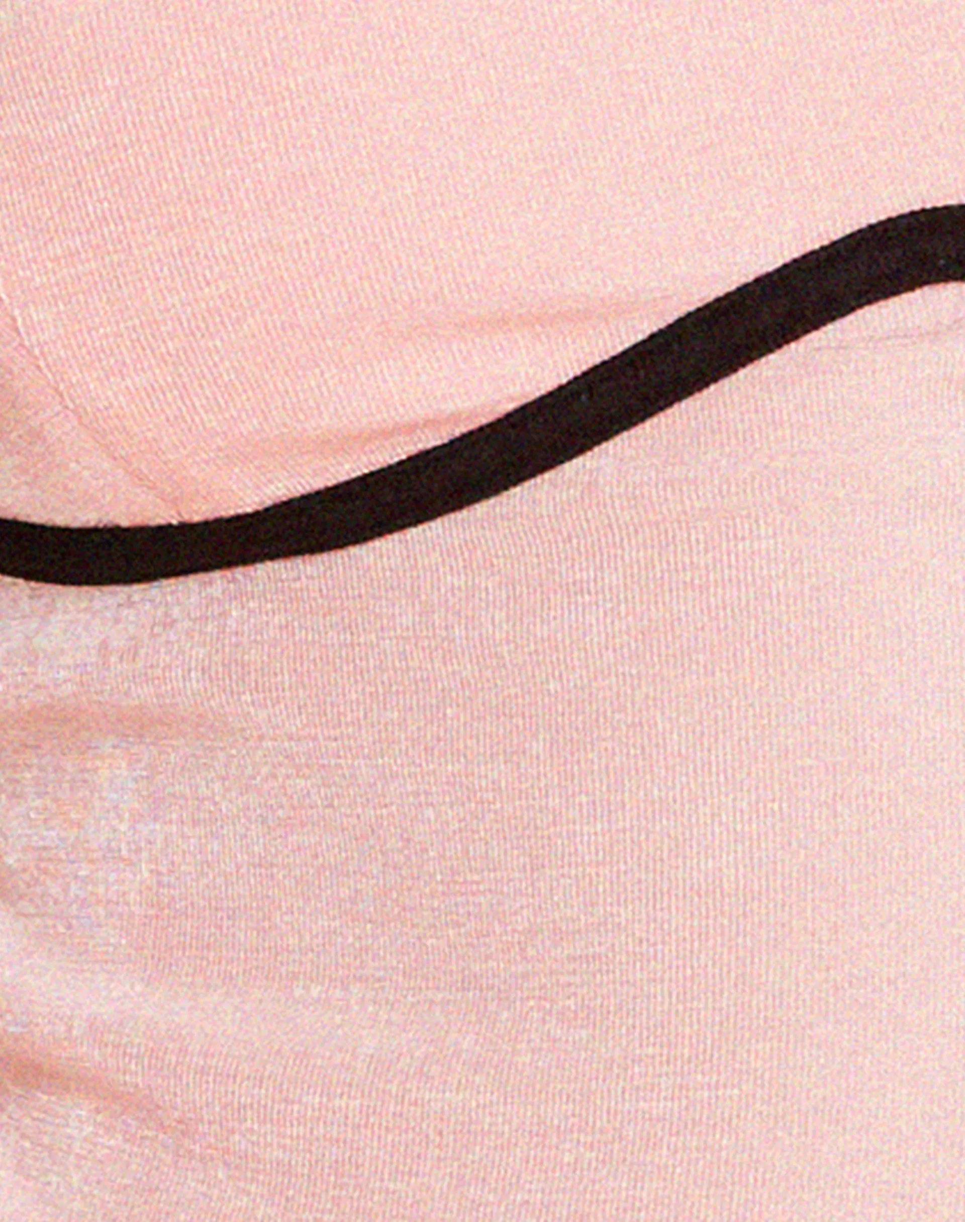 Motel Rocks Strappy Tops-Talasi Crop Top in Pale Pink with Black Binding