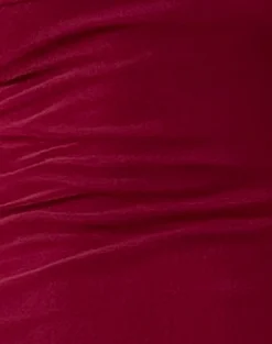 Motel Rocks Party Dresses | Maxi Dresses-Tarna Bardot Maxi Dress in Mesh Burgundy MeshBurgundy