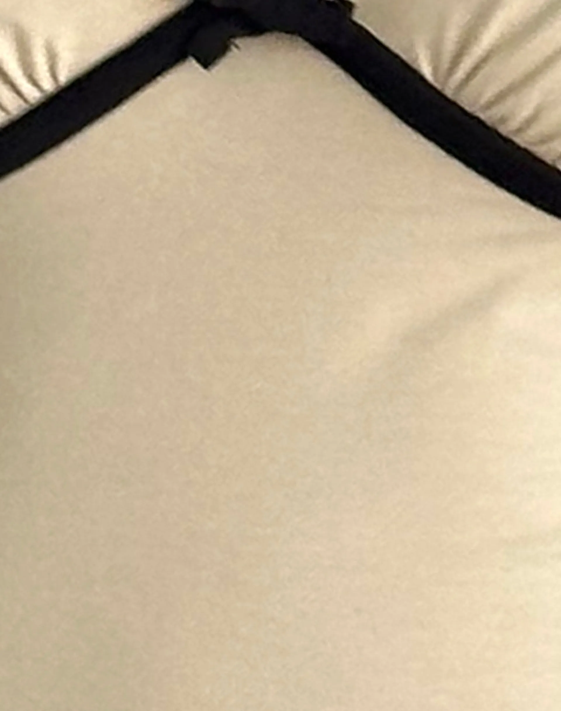 Motel Rocks Basics | Basic Tops-Tasina Top in Coconut Milk with Black Binding CoconutMilkwithBlackBinding