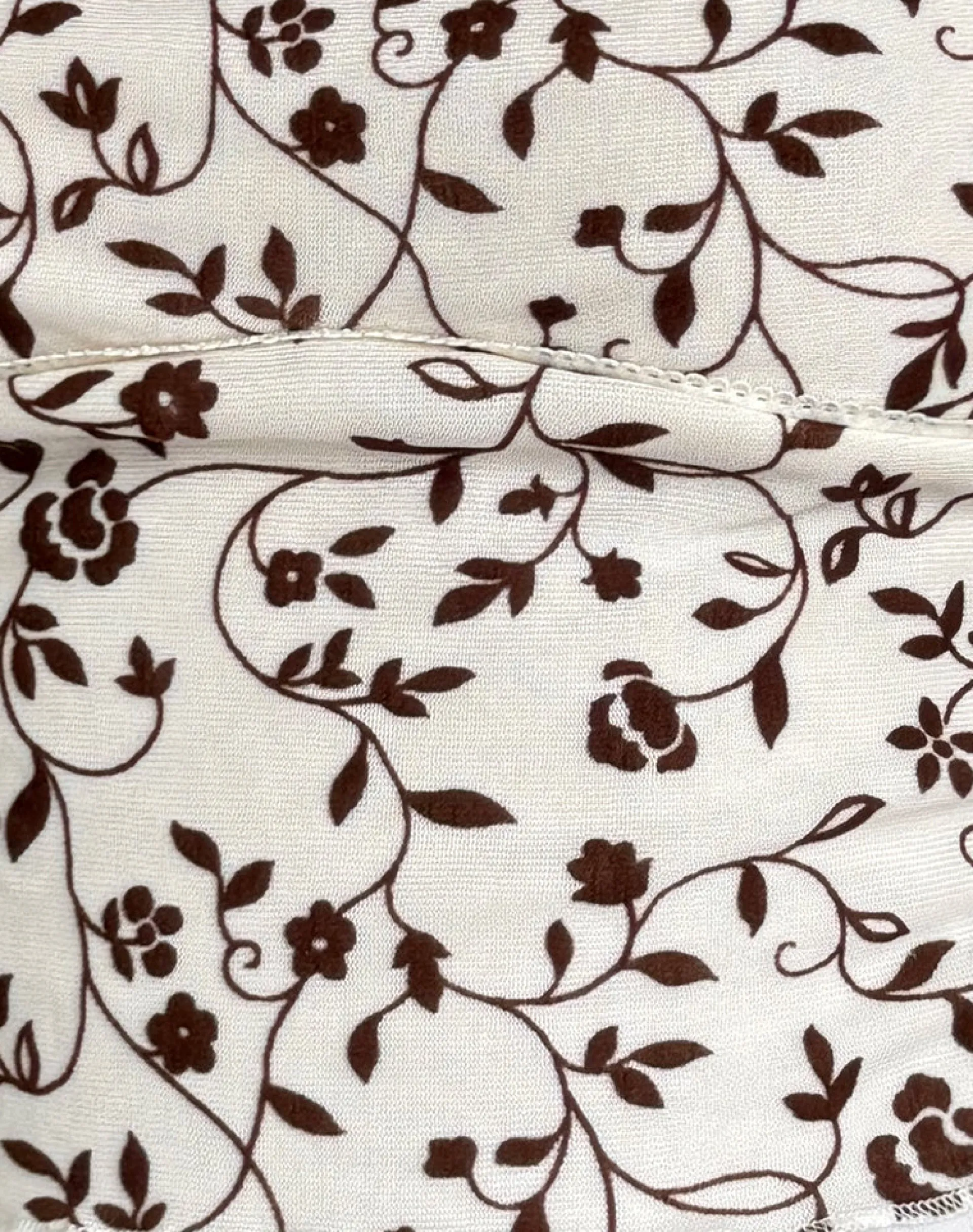 Motel Rocks Printed Tops-Tavisha Cami Top in Brown Stem Flower Flock