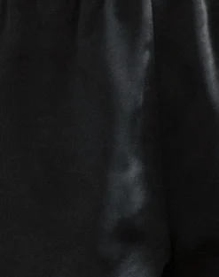 Motel Rocks Co-Ords-Tega Shorts In Black with Black Lace
