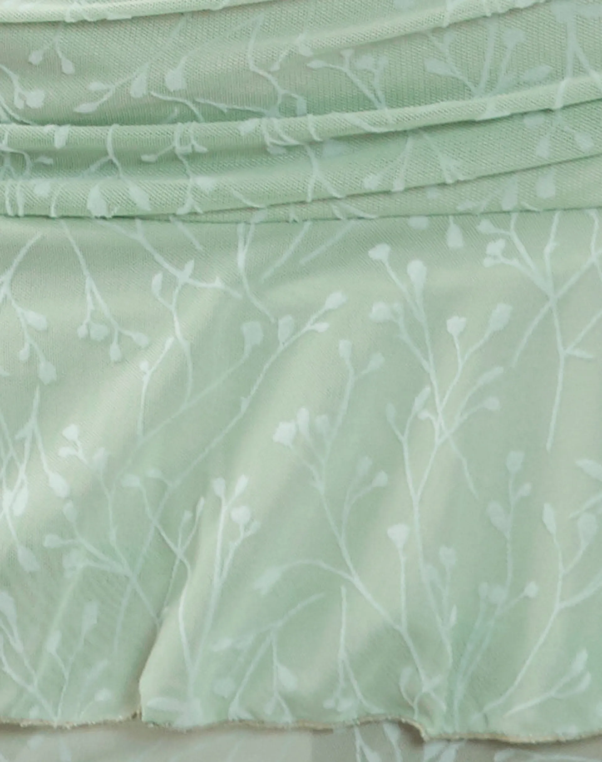 Motel Rocks Mini Skirts-Theri Skirt in Shadow Floral Sage ShadowFloralSage