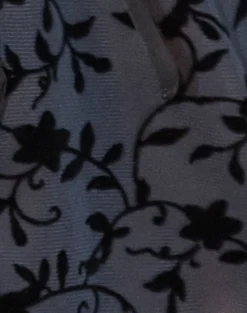 Motel Rocks Printed Tops | Going Out Tops-Tifu Tie Top in Navy Pretty Petal Flock