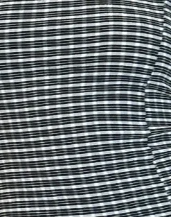 Motel Rocks Co-Ords | Printed Tops-Totori Top in Crinkle Check Black Grey CrinkleCheckBlackGrey