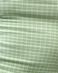 Motel Rocks Co-Ords | Printed Tops-Totori Top in Crinkle Check Sage CrinkleCheckSage