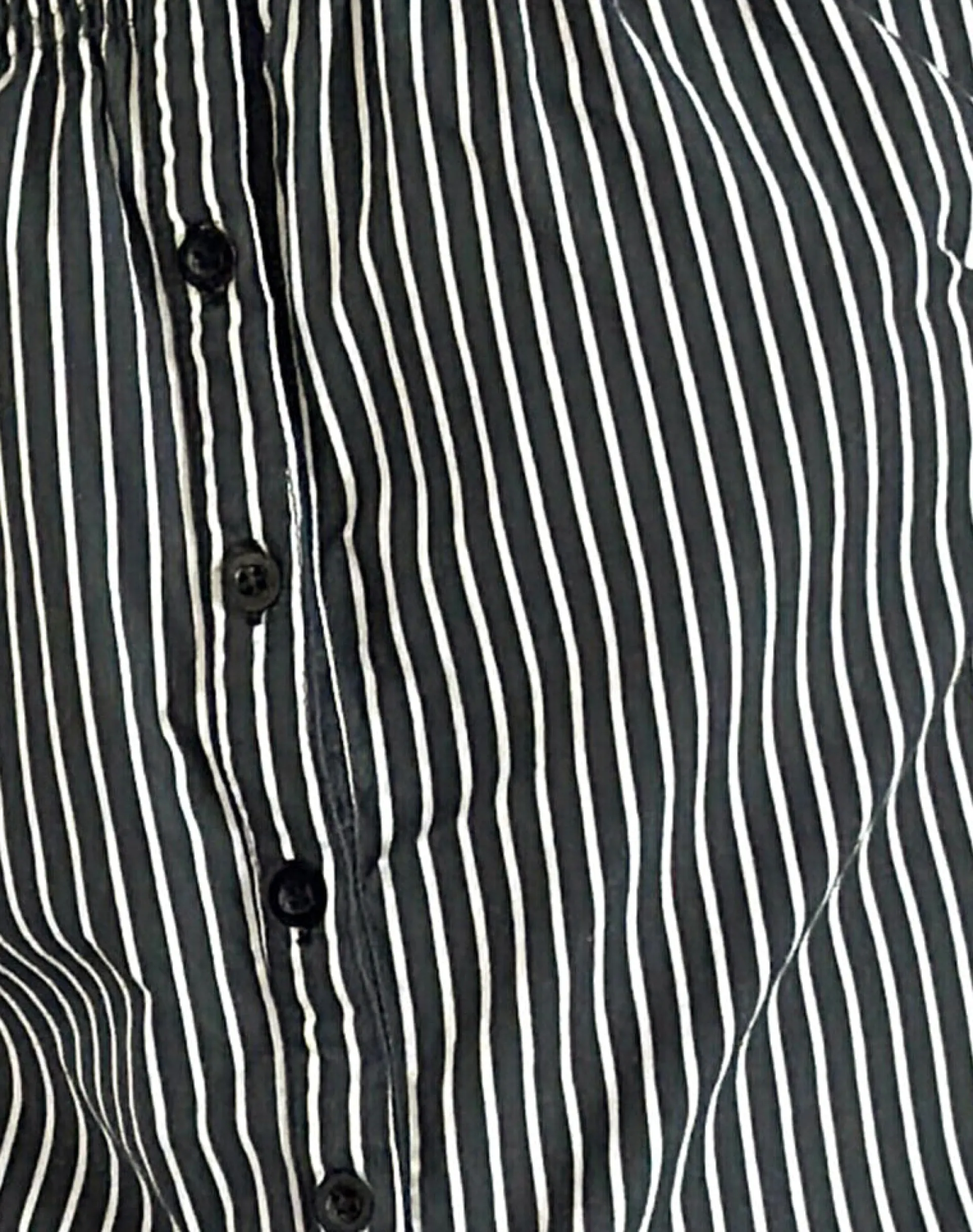 Motel Rocks Tailoring | Shirts And Blouses-Ulsan Fitted Shirt in Black and Grey Stripe BlackandGreyStripe