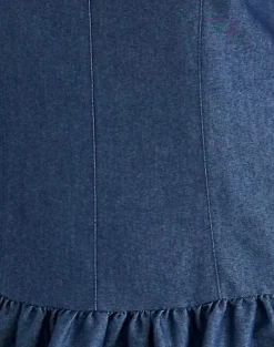 Motel Rocks Day Dresses-Uretta Maxi Dress in Denim Indigo