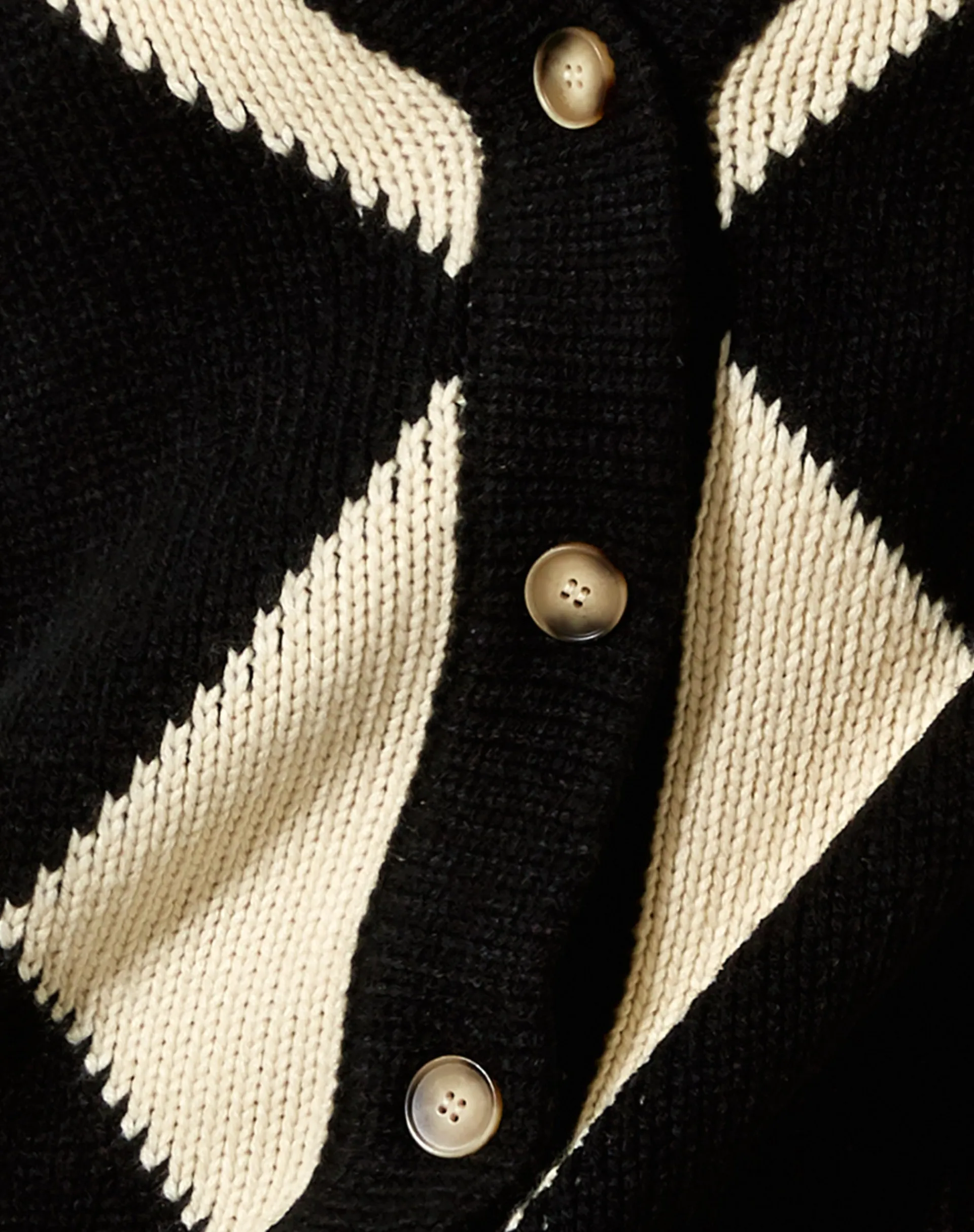 Motel Rocks Cardigans-Uriela Cardigan in Harlequin Black and Off White HarlequinBlackandOffWhite
