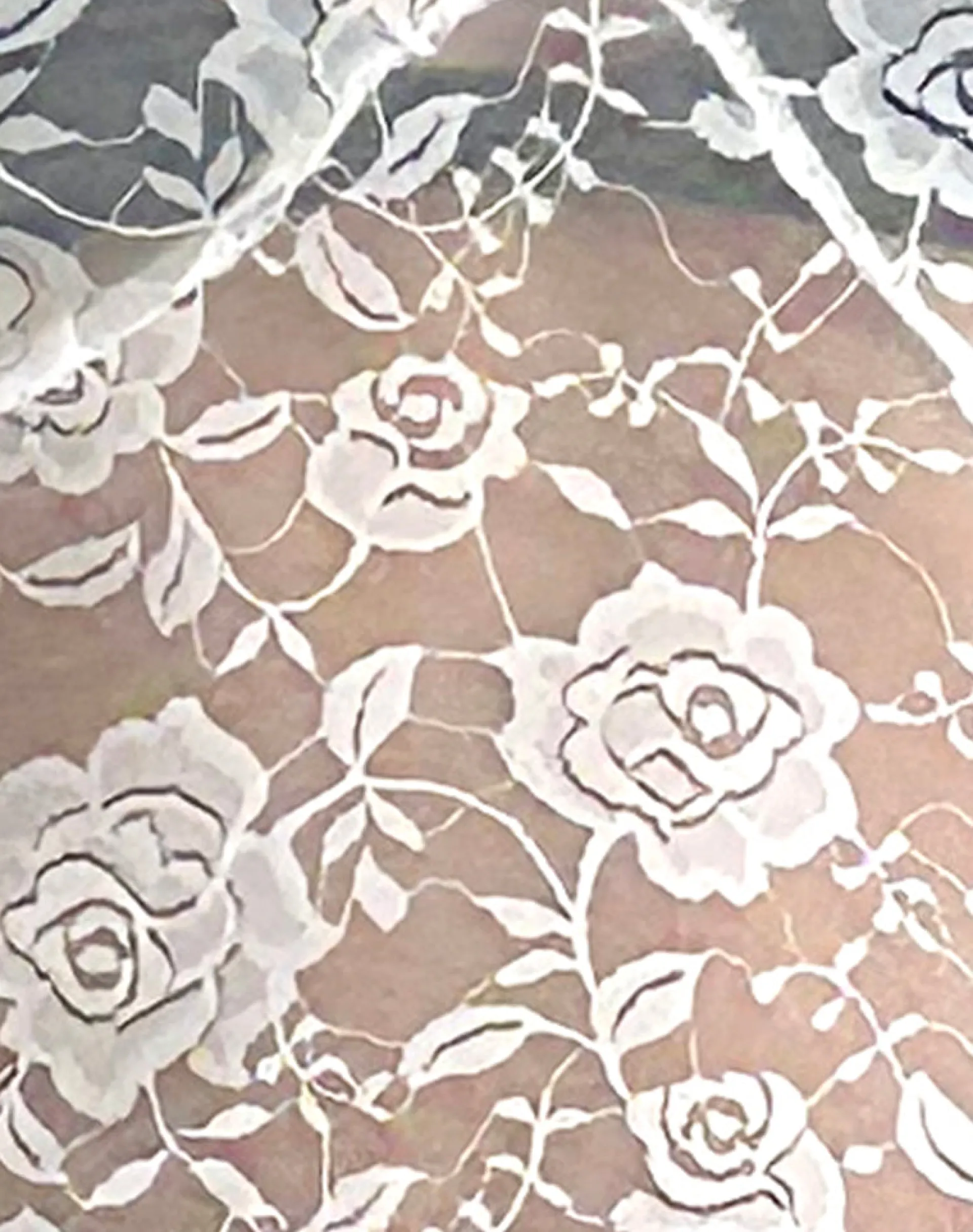 Motel Rocks Day Dresses | Party Dresses-Valea Unlined Midi Dress in Ivory Big Rose Lace