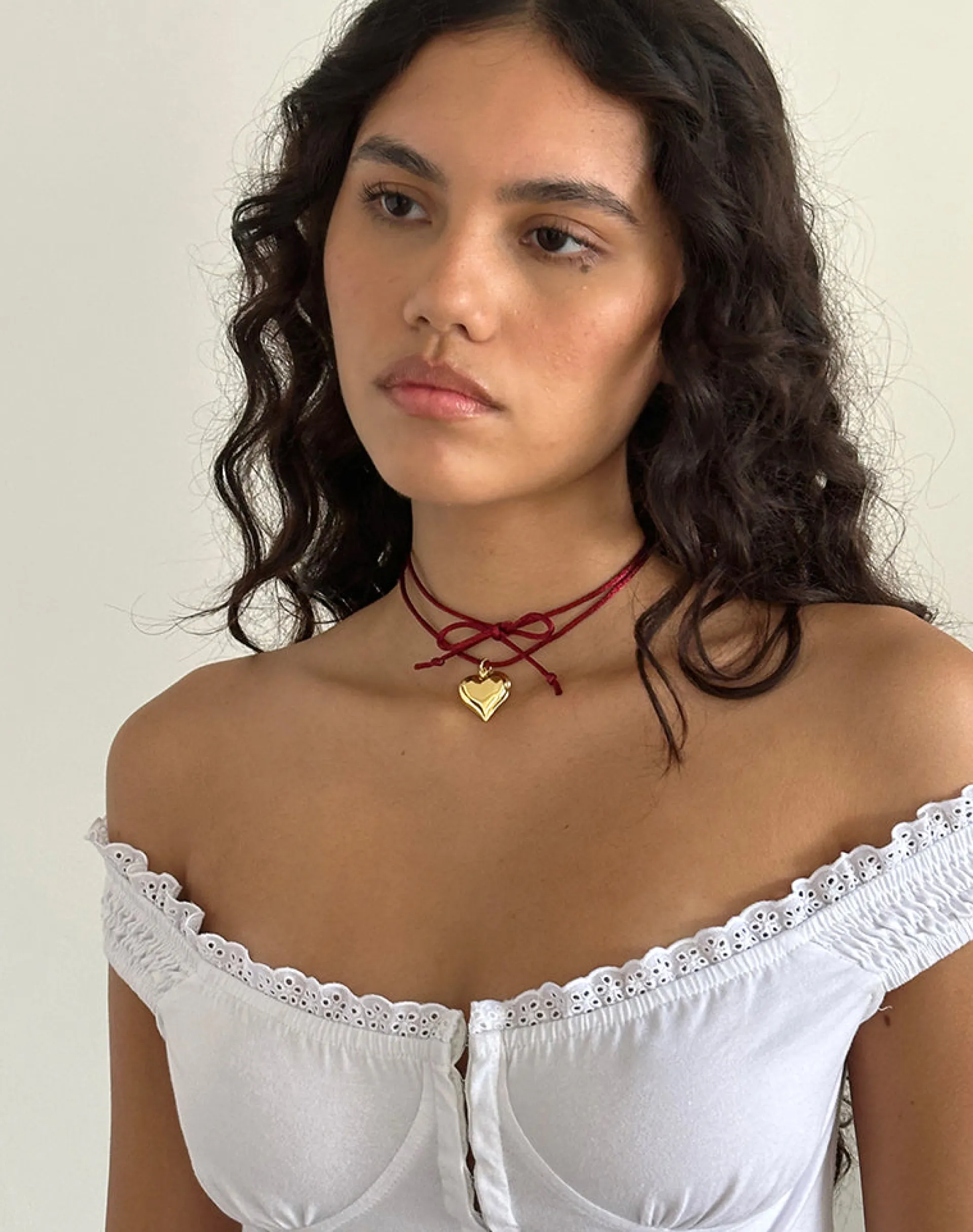 Motel Rocks Accessories-Valentina Heart Necklace